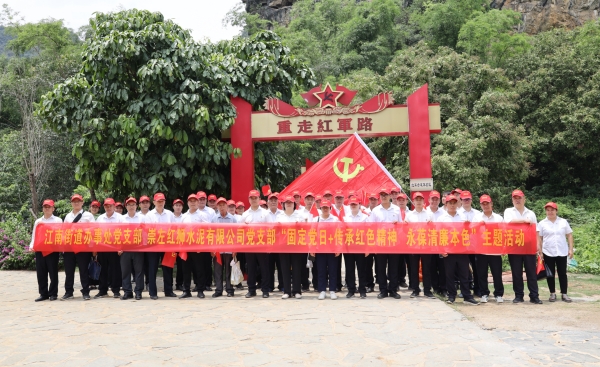 传承红色心灵 永葆清廉本色 ——崇左8040威尼斯党支部与江南街路处事处机关党支部结合发展主题党日活动